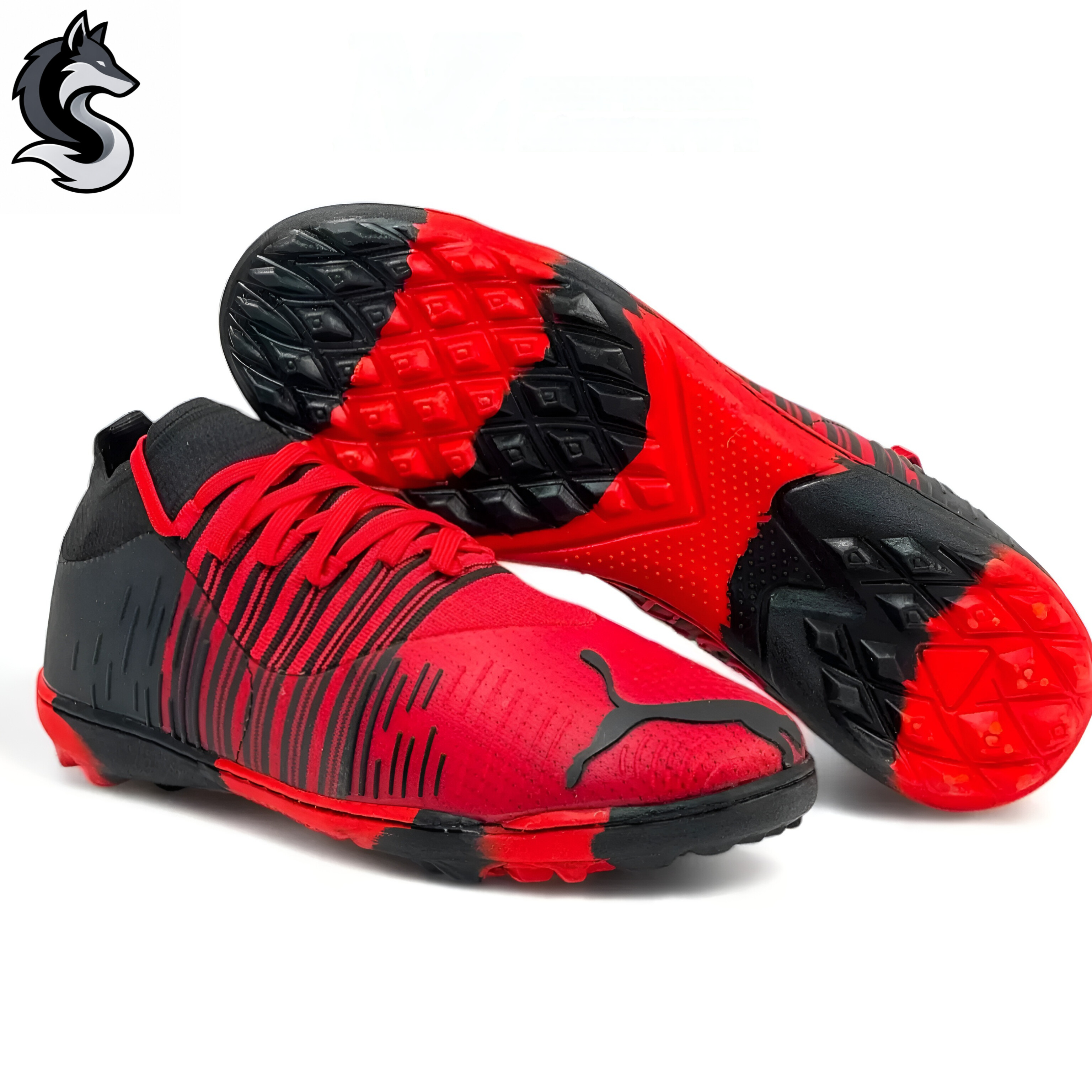 کفش فوتبال ریز استوک پوما فیوچر Puma Future زیره TPU استخوانی دهنه بافتی مدل کتانی چمن مصنوعی بزرگسالان