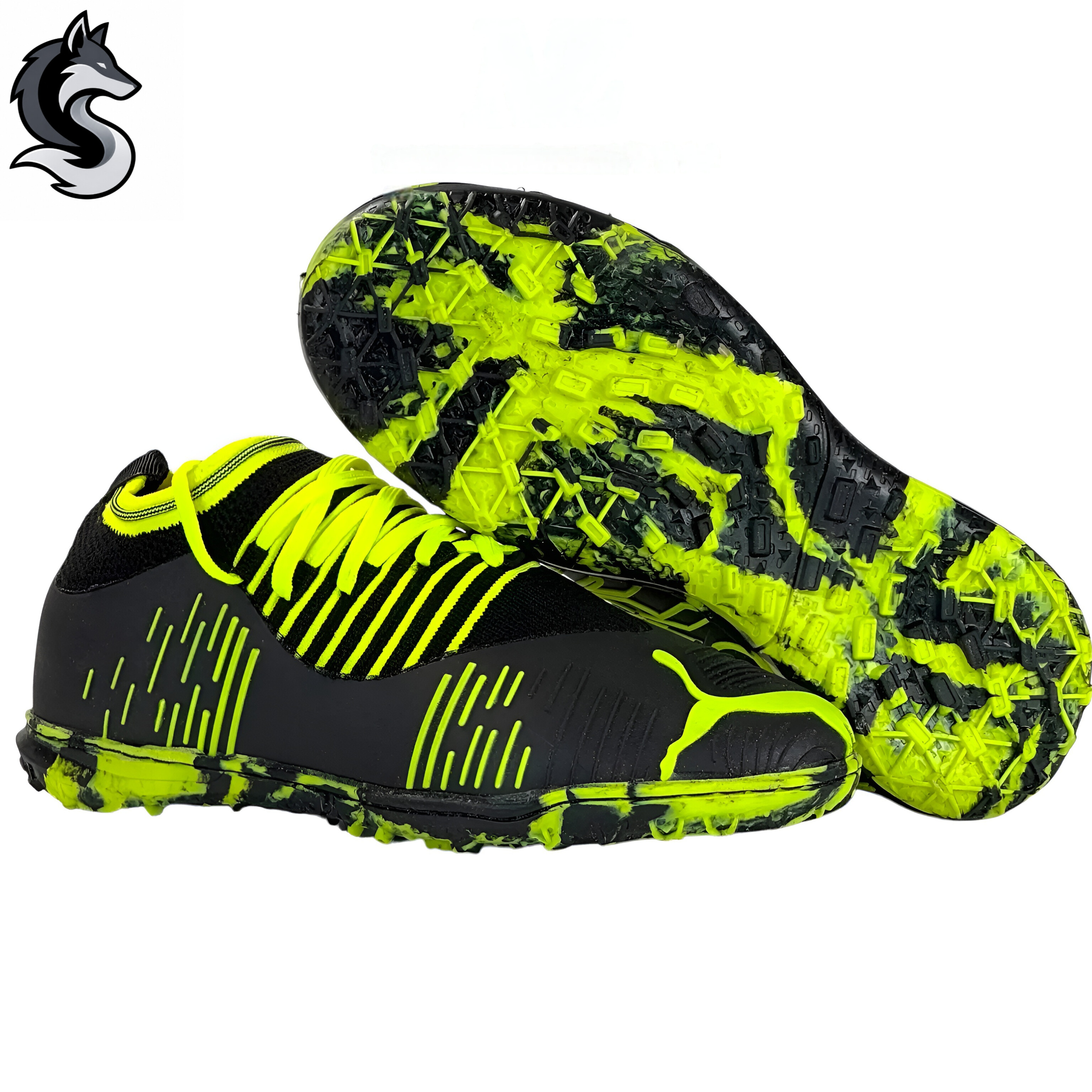 کفش فوتبال ریز استوک پوما فیوچر Puma Future زیره TPU استخوانی دهنه بافتی مدل کتانی چمن مصنوعی نوجوانان
