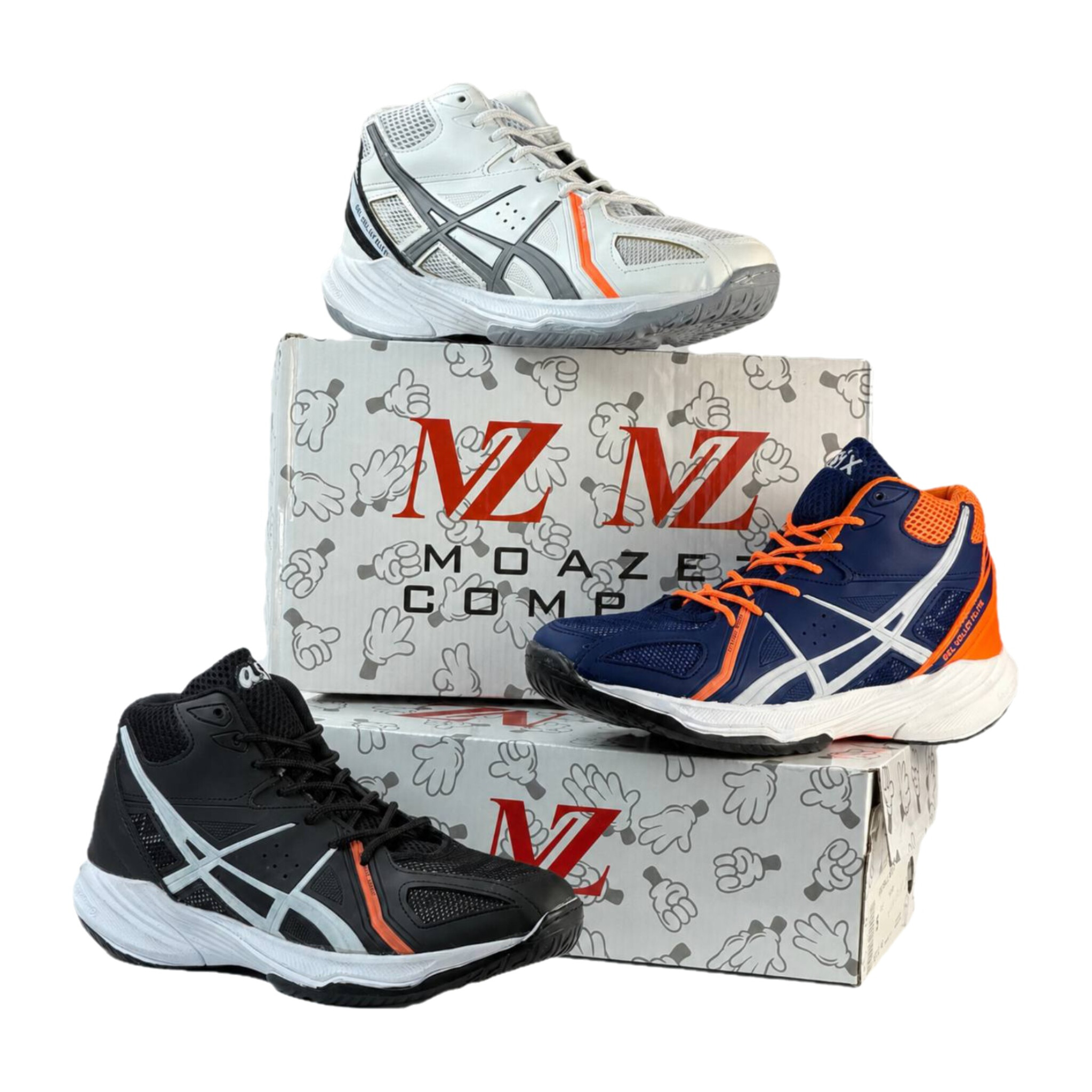 کفش والیبال اسیکس مدل اسکای (Asics Sky) سالنی - زیره PU ضدلغزش و رویه راشل تور بزرگسالان
