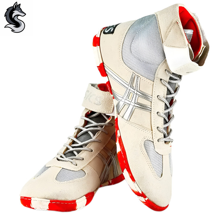 کفش کشتی اسیکس (Asics) مدل کمپلکس - رویه اشبالت پرزدار و زیره لاستیکی چسبنده دوردوخت بزرگسالان