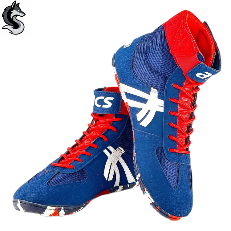 کفش کشتی اسیکس (Asics) مدل کمپلکس - رویه اشبالت پرزدار و زیره لاستیکی چسبنده دوردوخت نوجوانان